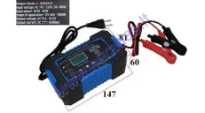 Smart charger S-MORAY6A LCD 12V 6A 4Ah-100Ah