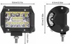 PAPILDOMAS ARTIMAS IR TOLIMAS LED ŽIBINTAS 60W srovė: 9V-32V 95x73x55 mm IP68