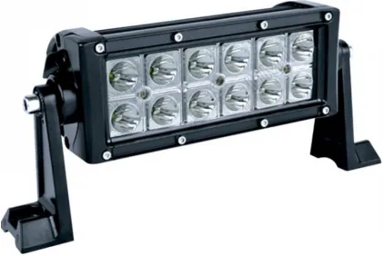 PAPILDOMAS ARTIMAS LED ŽIBINTAS 36W 12LED, CE, E9 210x82x88 mm 36W, 9-30V, artimų šviesų 12pcs LED IP67 LED BAR