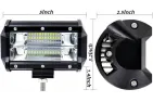 PAPILDOMAS ARTIMAS LED ŽIBINTAS 72W CREE 12V IP67 12-24V 13,50cm artimų šviesų žibintas (FLOOD),