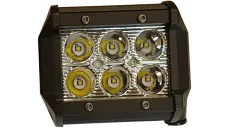 PAPILDOMAS TOLIMAS LED ŽIBINTAS 6PCS LED, CE, E9 99x78x63 mm, 18W, 9-30V, CE, E9, 6pcs LED, tolimų šviesų žibintas, IP67