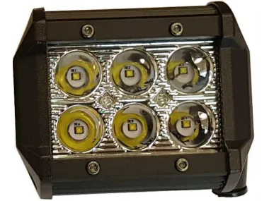 PAPILDOMAS TOLIMAS LED ŽIBINTAS 6PCS LED, CE, E9 99x78x63 mm, 18W, 9-30V, CE, E9, 6pcs LED, tolimų šviesų žibintas, IP67