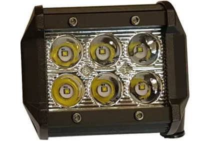 PAPILDOMAS TOLIMAS LED ŽIBINTAS 6PCS LED, CE, E9 99x78x63 mm, 18W, 9-30V, CE, E9, 6pcs LED, tolimų šviesų žibintas, IP67