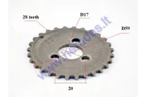 Camshaft gear for quad bike 110cc