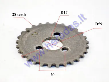 Camshaft gear for quad bike 110cc