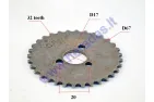 Camshaft gear for quad bike 200-250cc D67,32 tooth