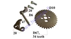 Camshaft gear ZS190-45 W190