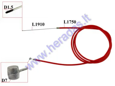 BRAKE CABLE FOR ELECTRIC KICK SCOOTER, FITS MODEL ELESMART E3