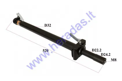 STEERING TUBE WITH FOLDING MECHANISM FOR GASOLINE SCOOTER FITS FOR MODEL GS5903