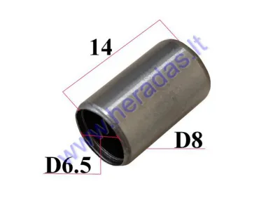 PIN BUSHING OF THE DRIVE COVER ENGINE GY6 4T 139QMB L14 OUTSIDE D8 INSIDE D6.5