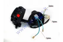 Handlebar switch assembly starter/lights/engine kill/turn signals for ATV quad bike