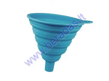 Funnel for oil-fuel rubbery