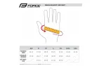 Gloves FORCE Wolfie, pink color, size S