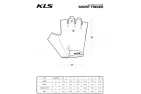 Gloves KLS Factor blue color, XL size
