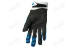 Motorcycle gloves THOR DRAFT blue/white, size L
