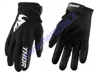 Pirštinės tekstilinės OFF ROAD GLOVE THOR S20 SECTOR AC/BK MD