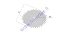 BLADE 40T FOR BRUSH CUTTER 255X25.4MM THICKNESS 1.4MM