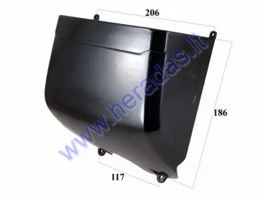 Plastic storage box for electric scooter fits ROCKY from 2022.09