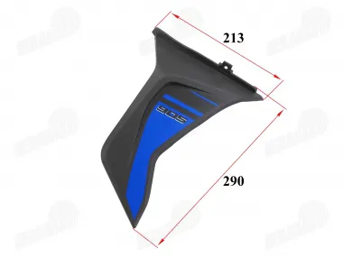 Plastic trim, right side, lower for motorcycle fits FR50