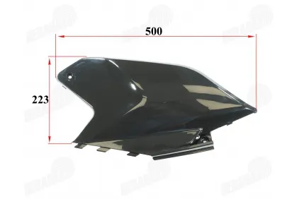 Plastikinė apdaila galinė dešinės pusės motociklo tinka DB50PRO