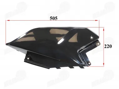 Plastikinė apdaila galinė kairės pusės motociklo tinka DB50PRO