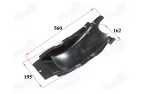Rear plastic fender for motorcycle fits FR50