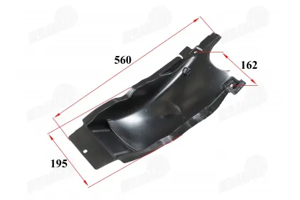 Rear plastic fender for motorcycle fits FR50