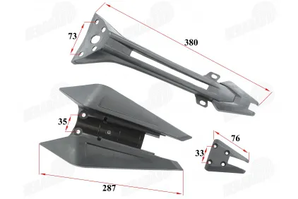 Plastikinė apdaila galinis sparnas motociklo tinka FR50