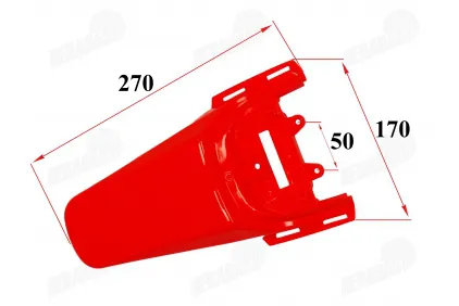 Plastikinė apdaila galinis sparnas motociklui 50-150cc tinka modeliams SPARK    STORM  krosinio
