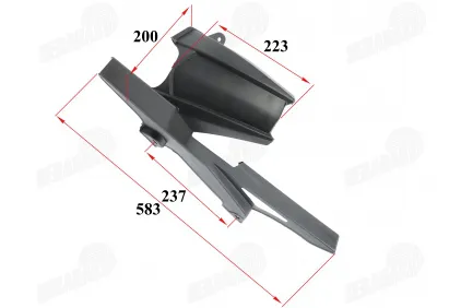 Plastikinė apdaila grandinės apsauga su posparniu motociklo tinka FR50