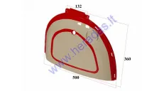 Plastikinė apdaila kairės pusės galinė elektrinio motorolerio skuterio CITYCOCO ES8018