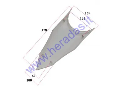 PLASTIC REAR WING FOR MOTORCYCLE