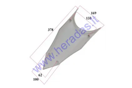 PLASTIC REAR WING FOR MOTORCYCLE