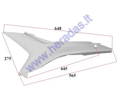 Plastikinė apdaila motociklo MTL250 po sėdyne kairė pusė MOTOLAND