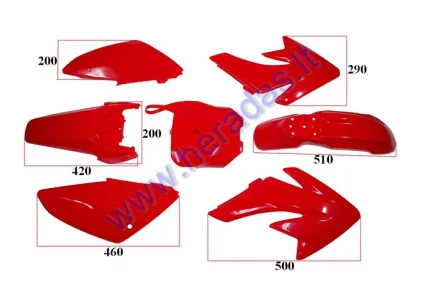 Plastikinė apdaila motociklui 125-150cc  ,krosinio