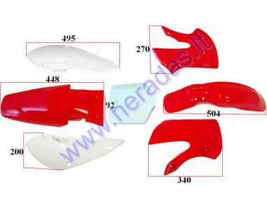 Plastic cover set for motorcycle 125-150cc fits models TORNADO