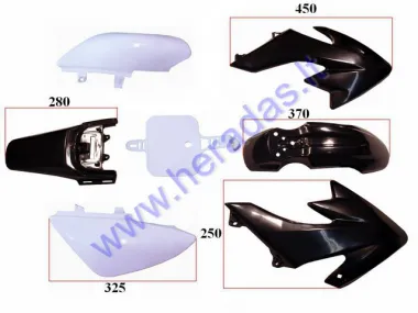 Plastic cover set for motorcycle 50-150cc fits models BULL STORM