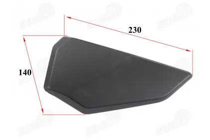 Plastic trim under the tank, left side for motorcycle fits NAKED50