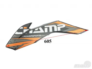 Plastic trim front left side near tank fits CHAMPION 300 CC CH300