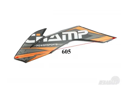 Plastic trim front left side near tank fits CHAMPION 300 CC CH300 Plastic trim front left side near tank fits CHAMPION 300 CC CH300
