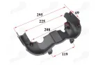 Front plastic fuel tank for motorcycle Naked50