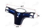 Plastic trim on the front of the dashboard for electric tricycle MS03ROF with roof