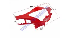 Plastic headlight-dashboard front cover for electric trike scooter MS04