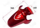 Front fender plastic for electric tricycle MS03ROF with roof