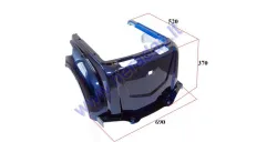 Main rear plastic cover for trike scooter MS03