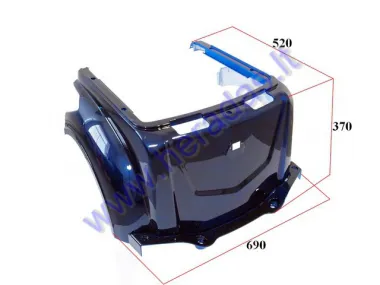 Main rear plastic cover for trike scooter MS03