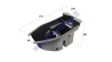 Plastikinė keturračio motociklo akumuliatoriaus dėže