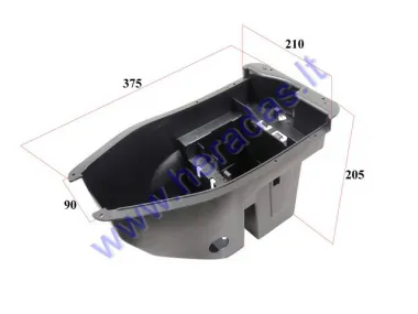 Plastikinė keturračio motociklo akumuliatoriaus dėže