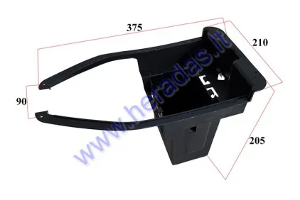 Plastic battery box for motorcycle, atv quad bike