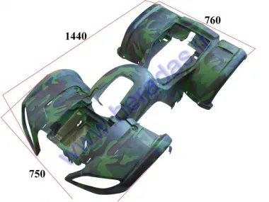 Plastic cover for quad bike 150-250cm3